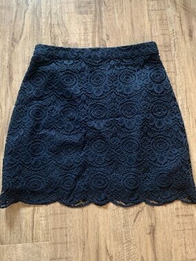 ⭐️3 for $15⭐️ Hollister Blue High-waisted Lace Mini Skirt with Scalloped Edge